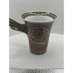 Rosenthal Versace Medusa Red SET of Coffee Cup & Saucer (D1554)